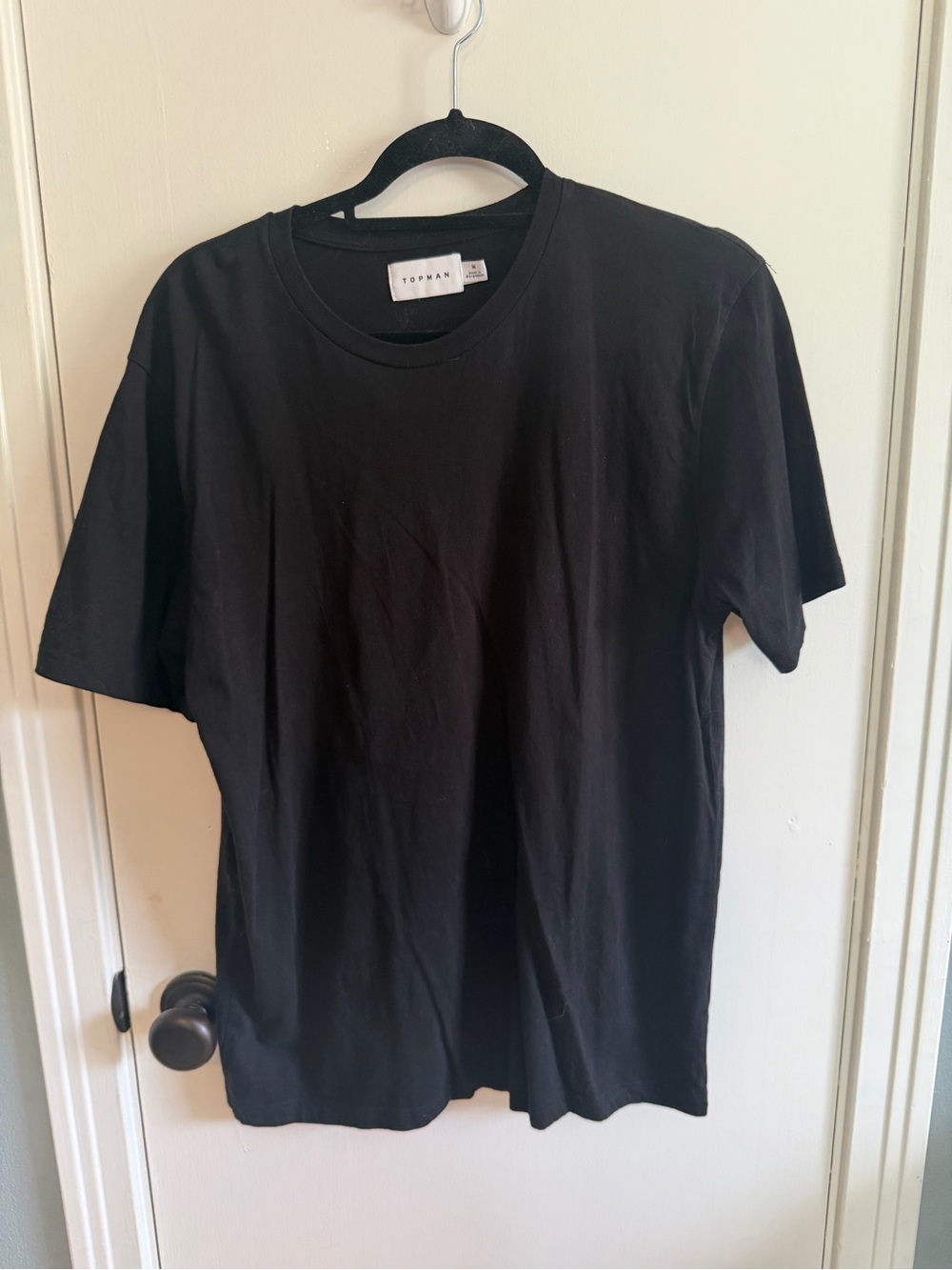 Topman Black Short Sleeve Crewneck Tee